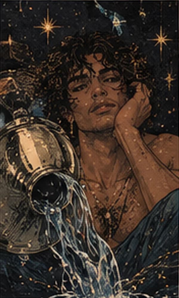Aquarius, from Feya’s zodiac portrait series