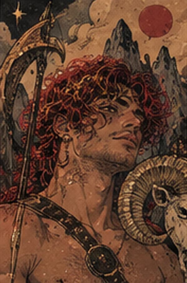 Aries, from Feya’s zodiac portrait series