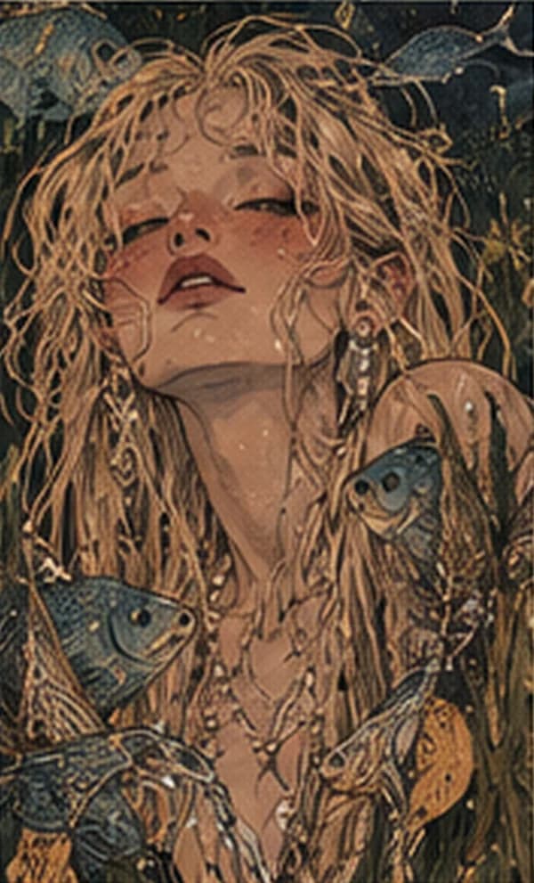 Pisces, from Feya’s zodiac portrait series