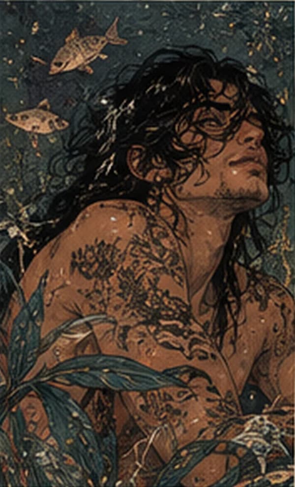 Pisces, from Feya’s zodiac portrait series
