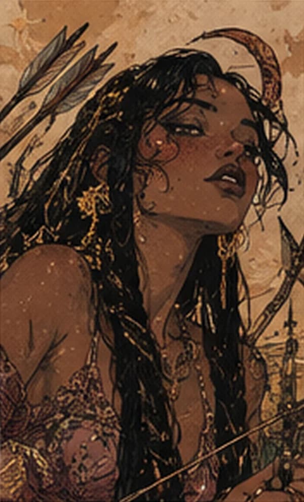 Sagittarius, from Feya’s zodiac portrait series