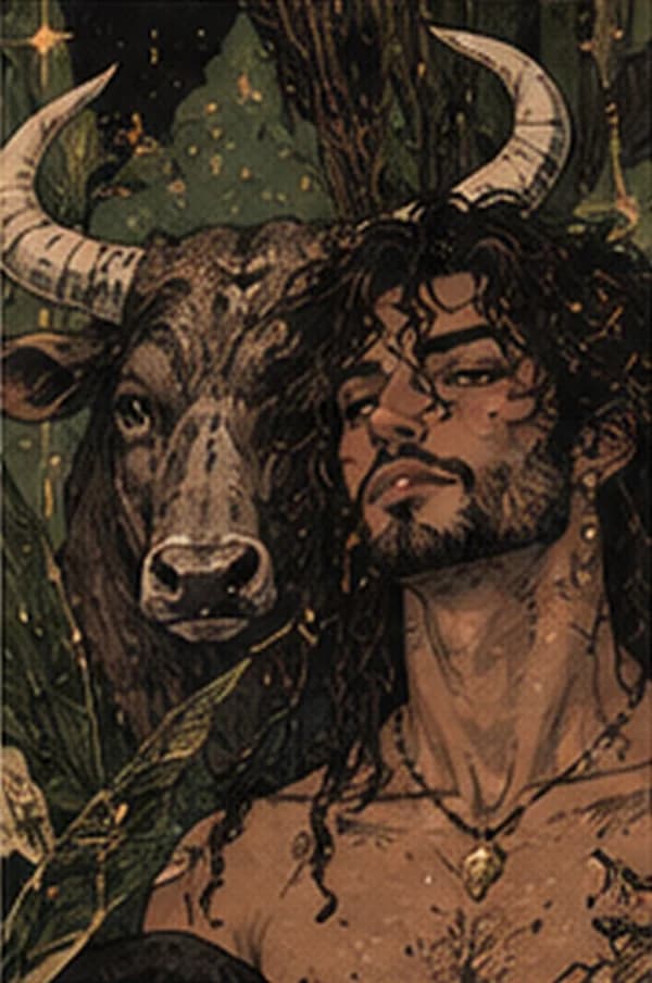 Taurus, from Feya’s zodiac portrait series
